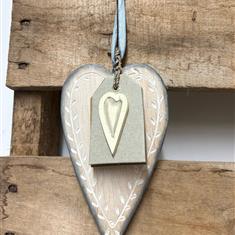East of India Hanging Wooden Heart