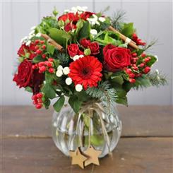Christmas Time Vase